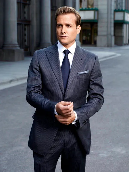 Harvey Spectre Suit with peak lapel example