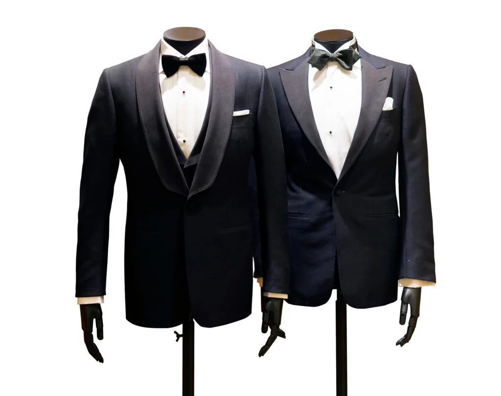 Tuxedo-vs-Suit-Whats-the-difference-between-a-tux-and-suit-showing-grosgrain-and-satin-details-on-a-tux