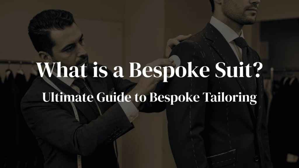 What is a Bespoke Suit Blog Banner with Title