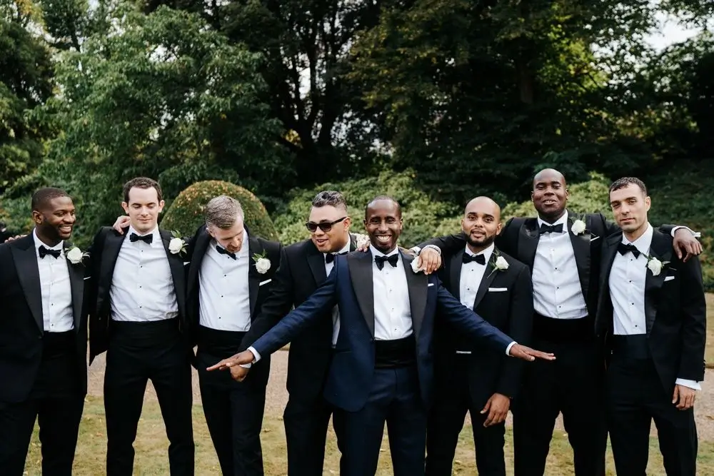 Formal Wedding attire for men - showcasing black tie formal wedding suits