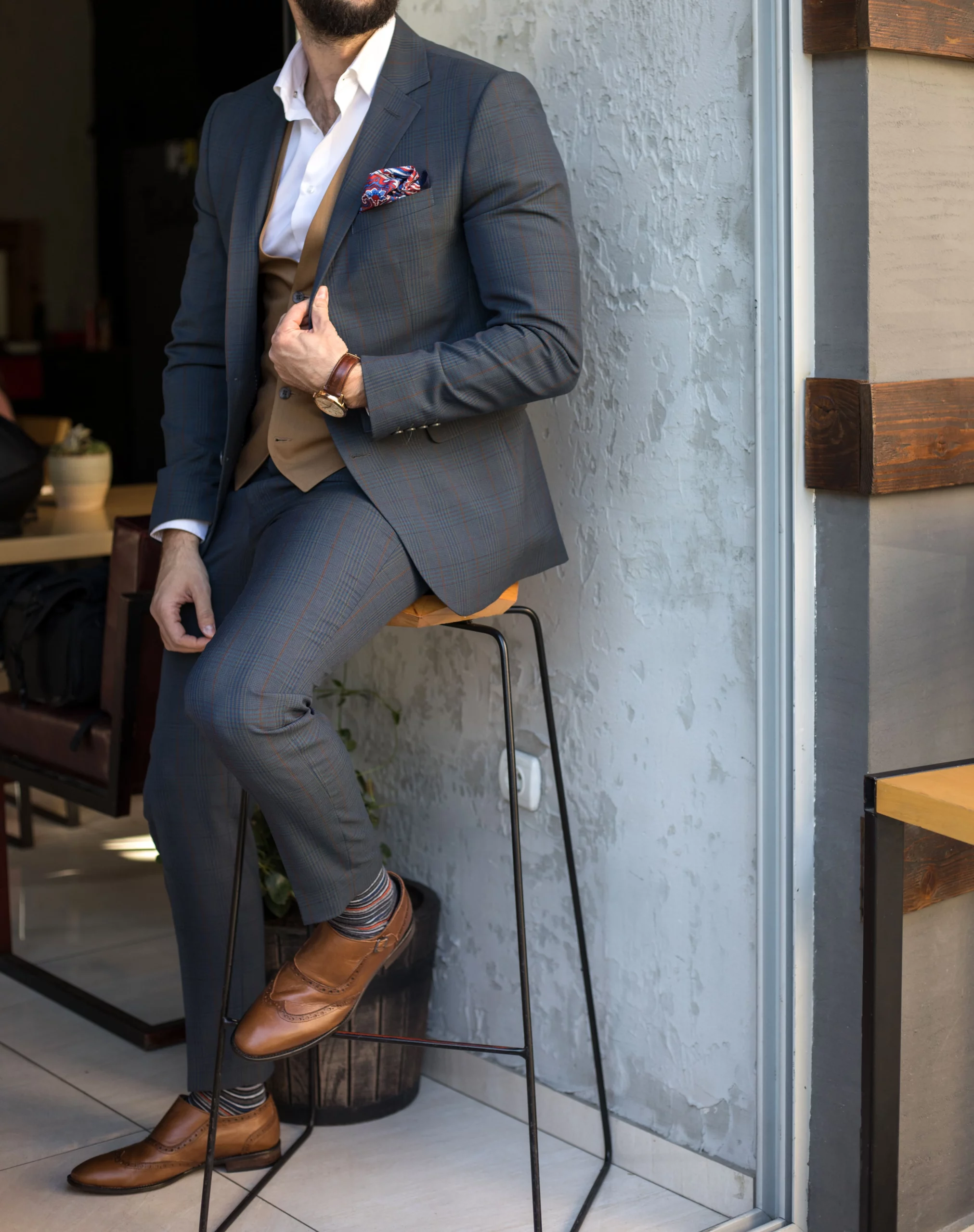 Tailored Suit in Gainesville, Florida - Model Showcasing suit